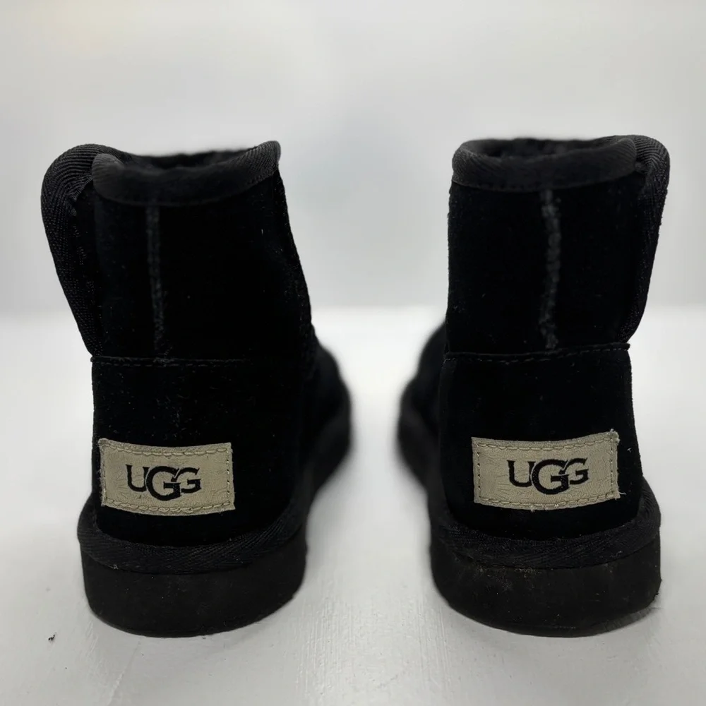 UGG Jona Mini Boot Black Kids Size 10 Toddler EU 27.5 Winter Boots